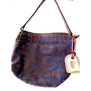 Dooney and‎ Bourke Signature Print Handbag Shoulder Purse